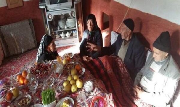 عکس سفره هفت سین روستایی