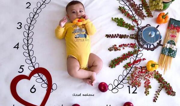 عکس نوشته پسرم شش ماهگیت مبارک