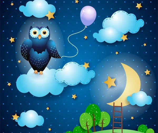 عکس شب مهتابی کارتونی