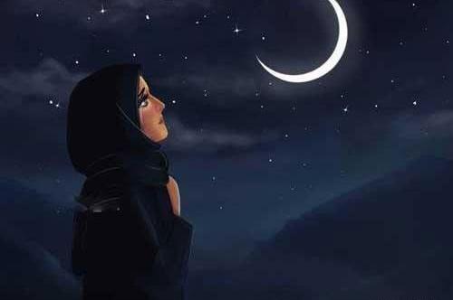 عکس شب مهتابی کارتونی