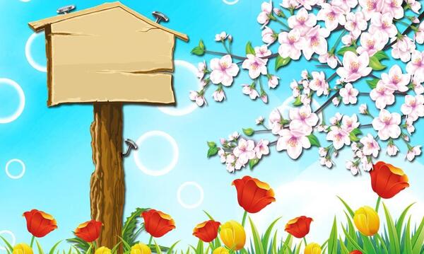 عکس بهار کارتونی