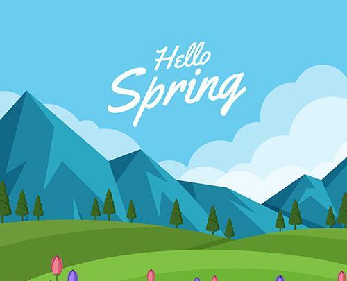 عکس بهار کارتونی