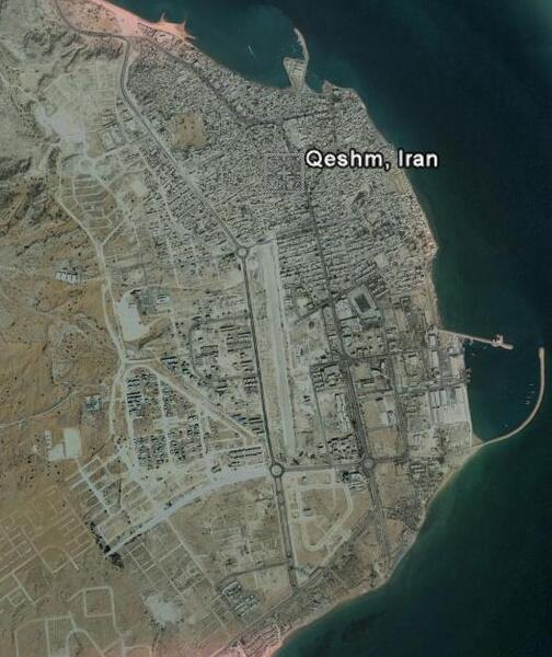 عکس هوایی از جزیره کیش