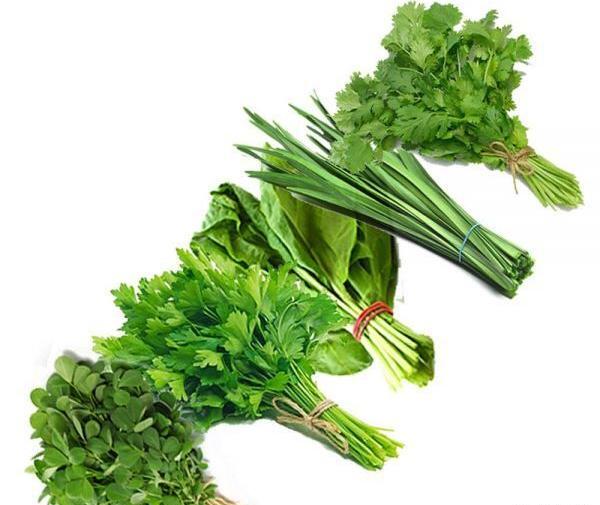 عکس سبزیجات قورمه سبزی