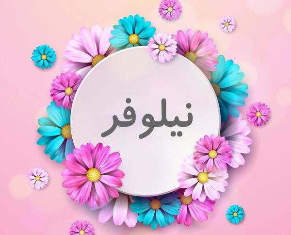 عکس نوشته های اسم نیلوفر