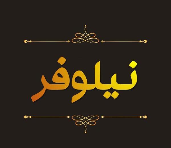 عکس نوشته های اسم نیلوفر