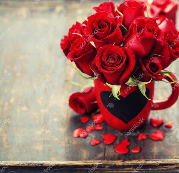 عکسهای زیبا قلب و گل