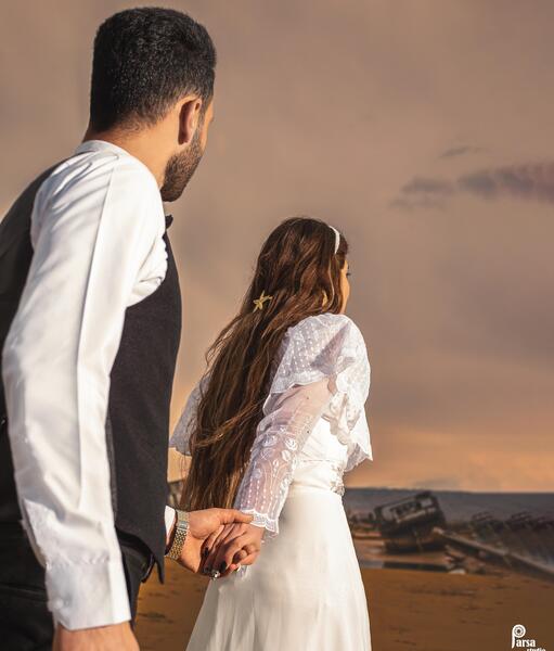 عکس عروس و داماد آتلیه ای