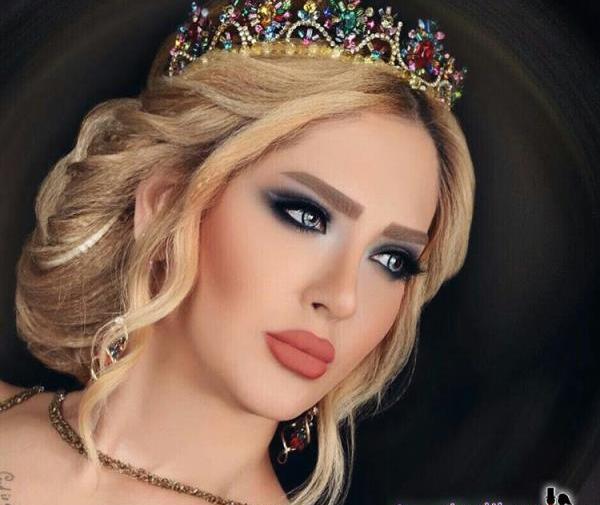 عکس عروس آرایش مو و صورت