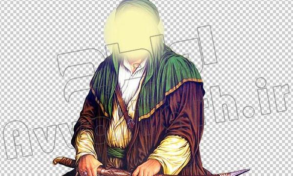 عکس امام علی لایه باز
