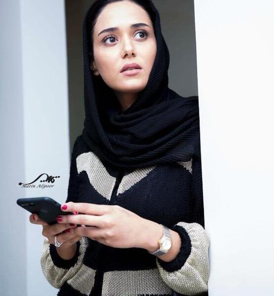 عکس پریناز ایزدیار با شوهرش