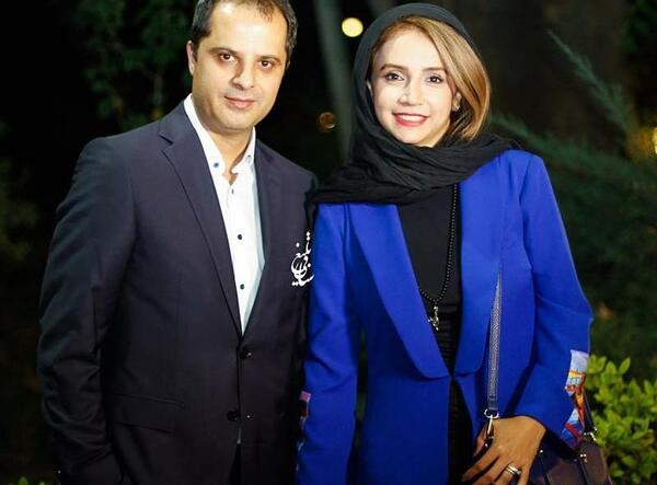 عکس پریناز ایزدیار با شوهرش
