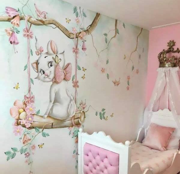 عکس ایده برای تزیین دیوار اتاق کودک