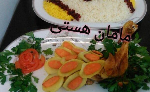 عکسهای تزیین زرشک پلو با مرغ