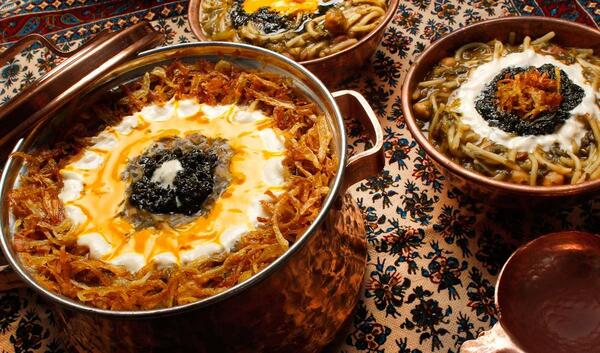 عکس آش رشته سیزده بدر