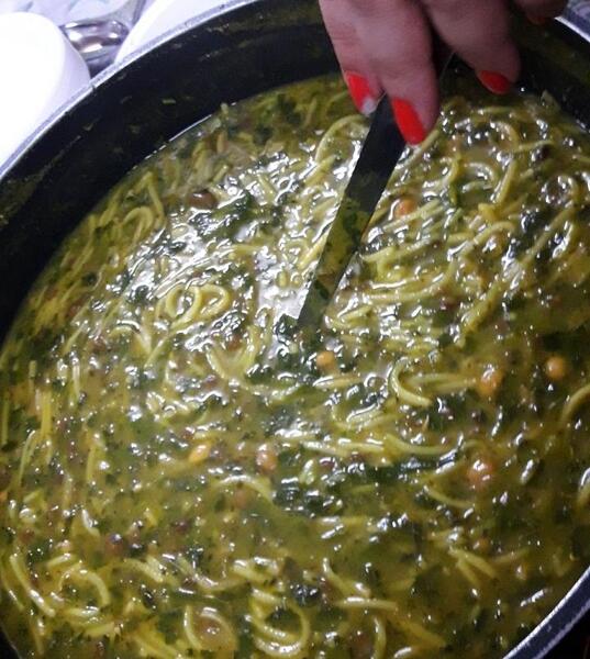 عکس آش رشته سیزده بدر