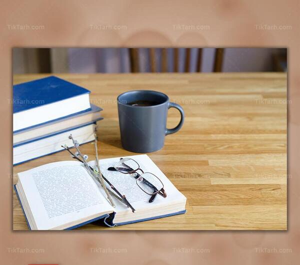 عکس کتاب و عینک