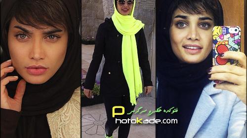 عکس تینا آخوند تبار و همسرش