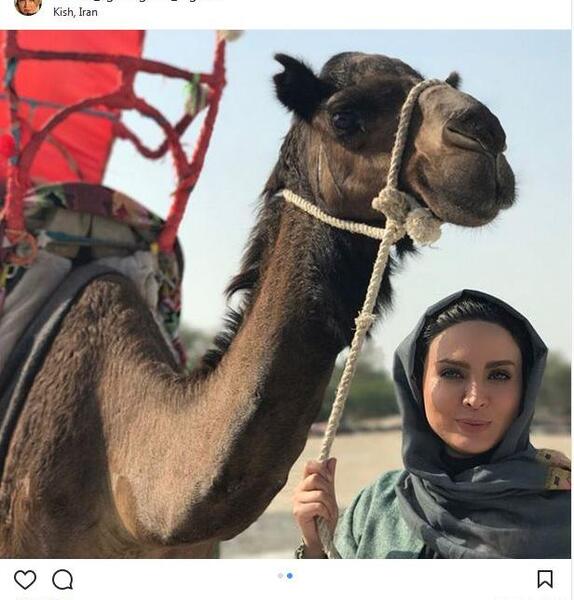 عکس شتر سواری در کیش