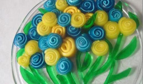 عکس ایده برای تزیین ژله تولد