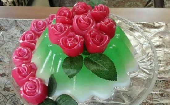 عکس ایده برای تزیین ژله تولد