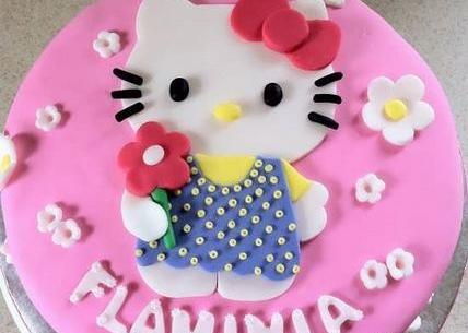 عکس کیک تولد گرد دخترانه