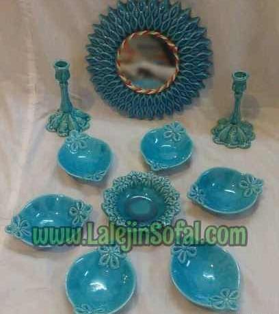 عکس سفره هفت سین فیروزه ای