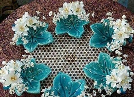 عکس سفره هفت سین فیروزه ای