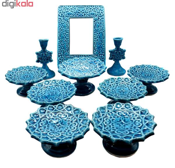 عکس سفره هفت سین فیروزه ای
