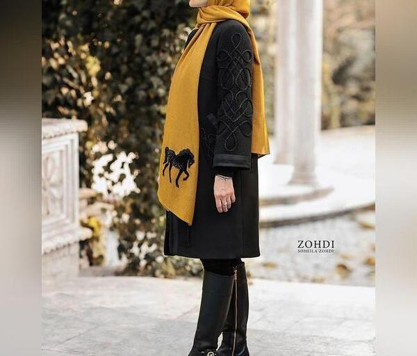 عکس مانتو دخترانه مشکی