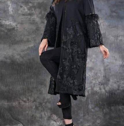 عکس مانتو دخترانه مشکی