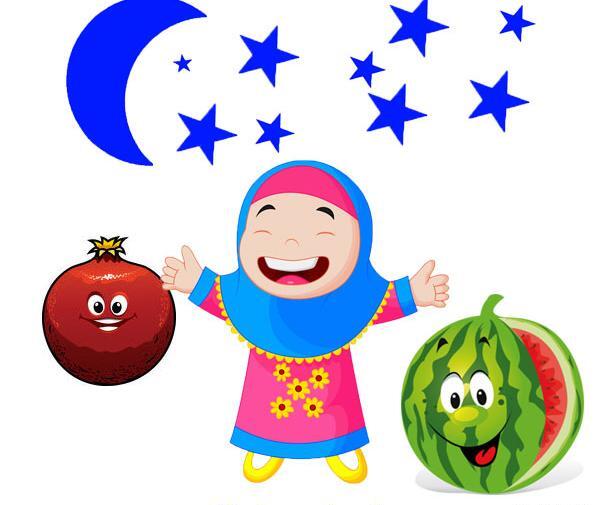 عکس یلدا مبارک کودکانه