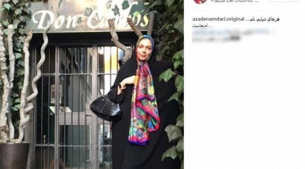 عکس لو رفته آزاده نامداری در خارج