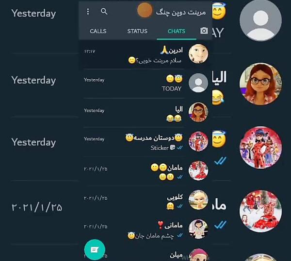 عکس چت مرینت و لوکا