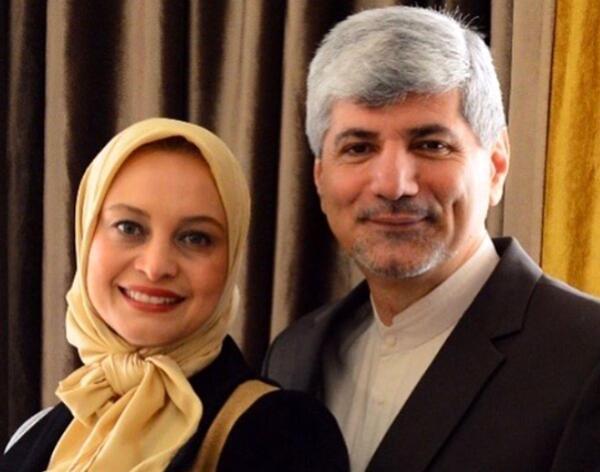 عکس مریم کاویانی و همسرش