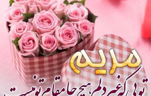 عکس نوشته مریم عزیزم تولدت مبارک