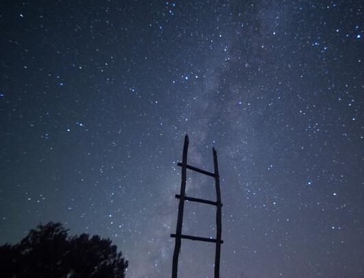 عکس آسمان سیاه پر ستاره