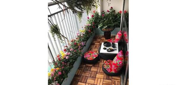 عکس ایده طراحی بالکن کوچک