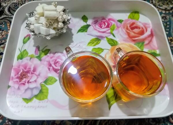 عکس چای زعفرانی