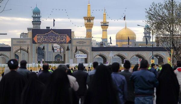 عکس سفره هفت سین حرم امام رضا