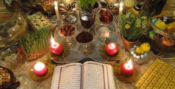 عکس سفره هفت سین حرم امام رضا