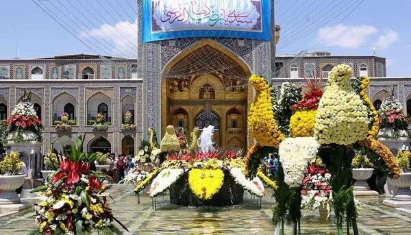 عکس سفره هفت سین حرم امام رضا