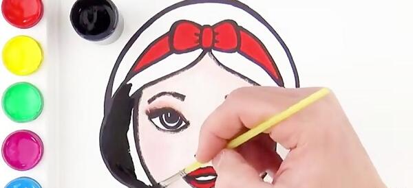 عکس سفید برفی برای نقاشی