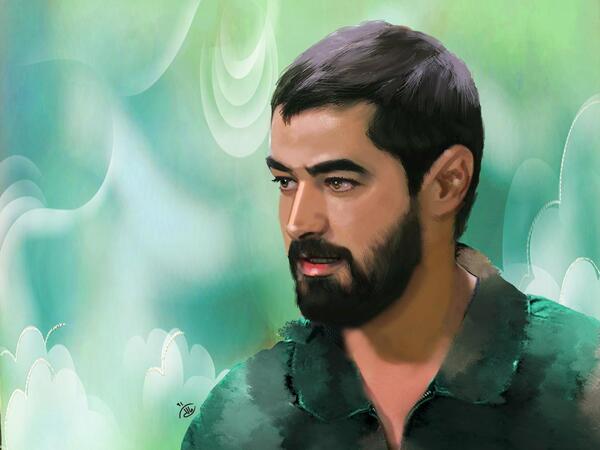 عکس طراحی چهره شهاب حسینی