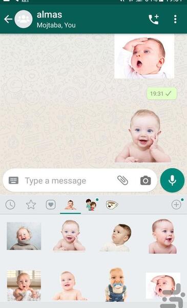 عکس استیکر گریه بامزه