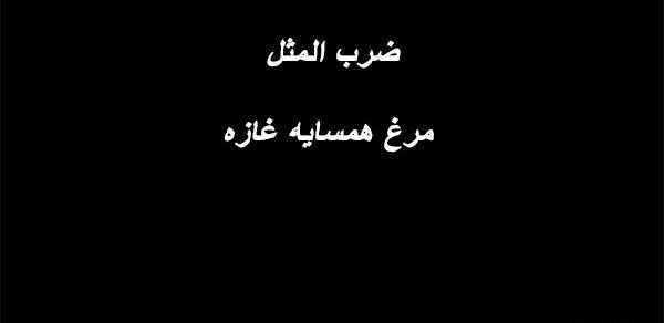 عکس تصویر ضرب المثل مرغ همسایه غازه