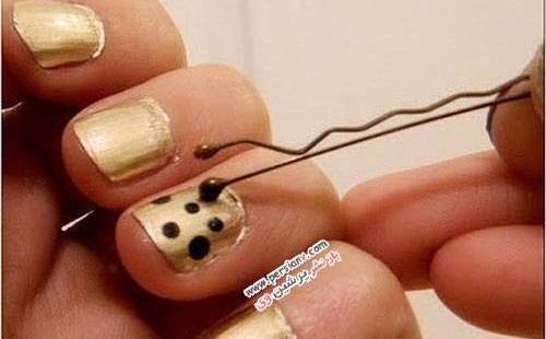 عکس ایده لاک زدن ناخن کوتاه