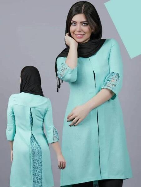 عکس مدل مانتو دخترانه پیله دار جدید