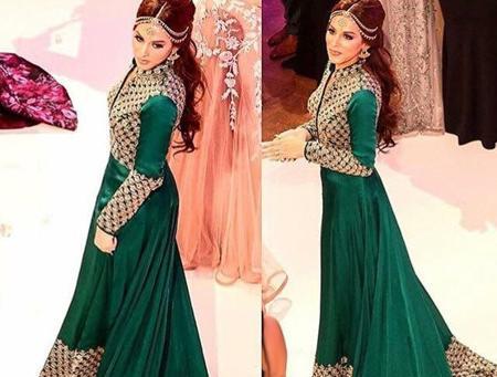 عکس مدل یقه لباس مجلسی افغانی