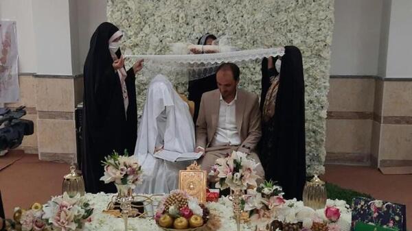 عکس عروس و داماد طلبه